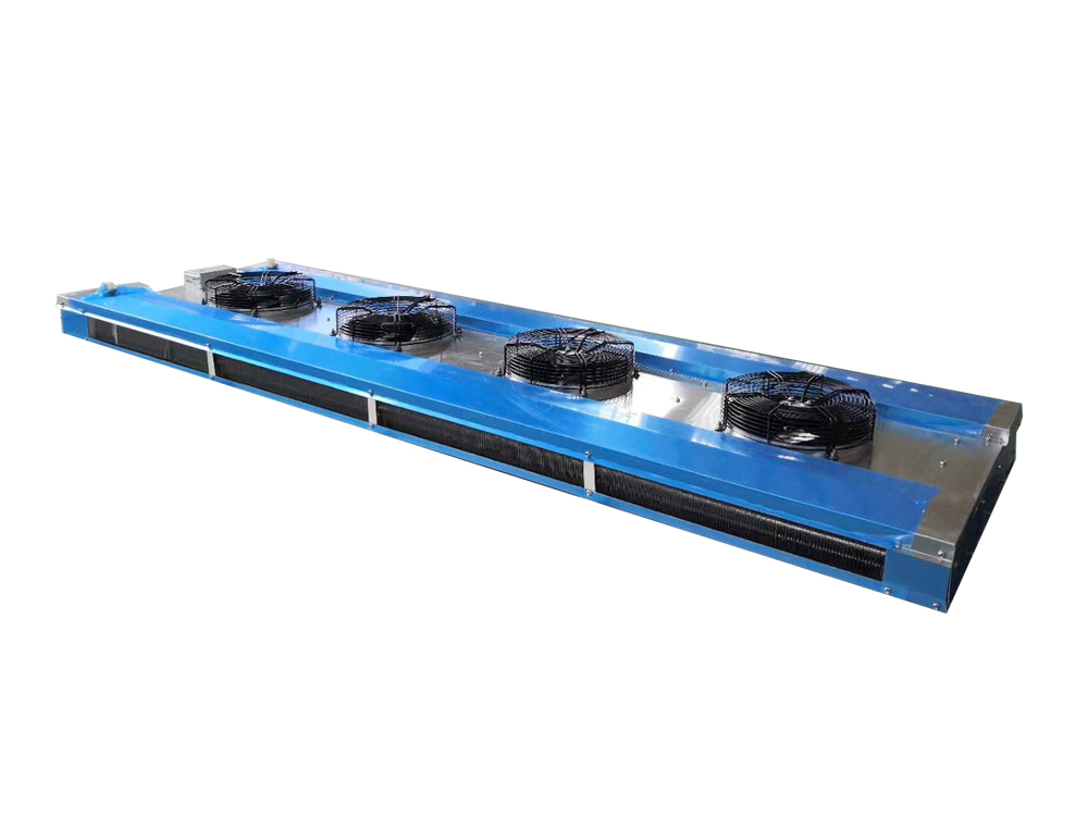 Aluminum housing, double-sided air outlet, extended, thin-walled air cooler